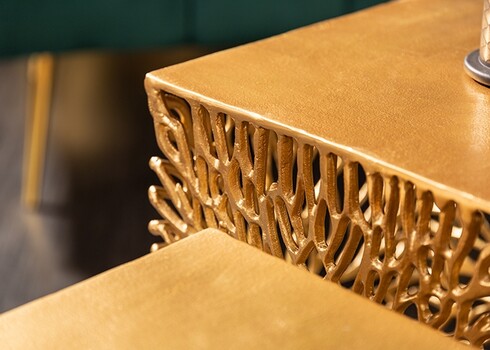 Abilaudade komplekt LEAF kuldne