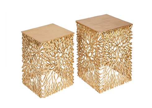 Abilaudade komplekt LEAF kuldne