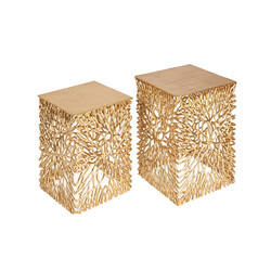 Abilaudade komplekt LEAF kuldne