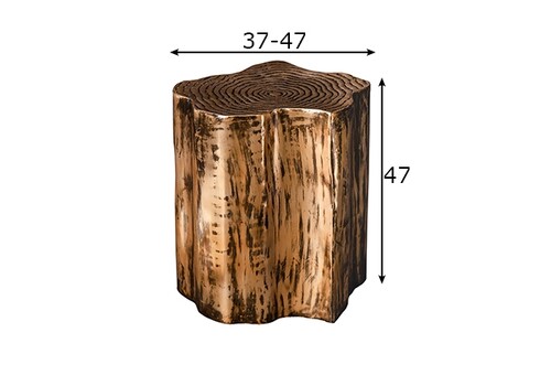 Abilaud ORGANIC ORIENT kuldne, 37-44x44xH47 cm