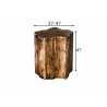 Abilaud ORGANIC ORIENT kuldne, 37-44x44xH47 cm
