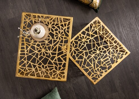 Diivanilaudade komplekt ABSTRACT kuldne