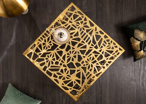 Diivanilaud ABSTRACT kuldne, 60x60xH31 cm