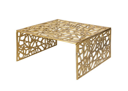 Diivanilaud ABSTRACT kuldne, 60x60xH31 cm