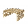 Diivanilaud ABSTRACT kuldne, 60x60xH31 cm