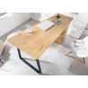 Kirjutuslaud STUDIO tamm / must, 160x49xH77 cm