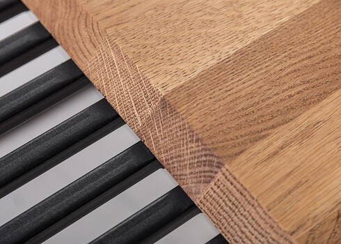 Diivanilaud ARCHITECTURE tamm / must, 100x55xH40 cm