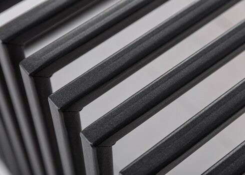 Diivanilaud ARCHITECTURE tamm / must, 100x55xH40 cm