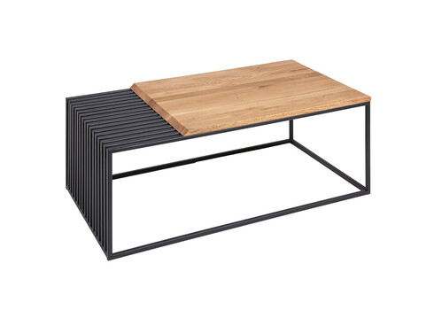 Diivanilaud ARCHITECTURE tamm / must, 100x55xH40 cm