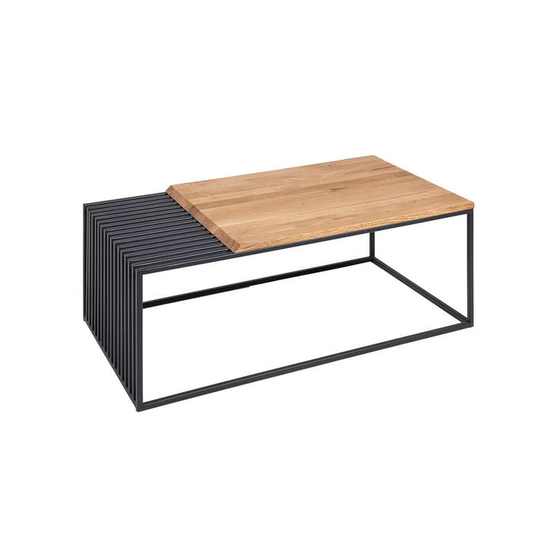 Diivanilaud ARCHITECTURE tamm / must, 100x55xH40 cm