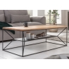 Diivanilaud ARCHITECTURE tamm / must, 110x55xH40 cm
