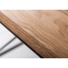 Diivanilaud ARCHITECTURE tamm / must, 110x55xH40 cm