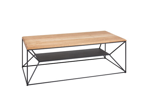 Diivanilaud ARCHITECTURE tamm / must, 110x55xH40 cm