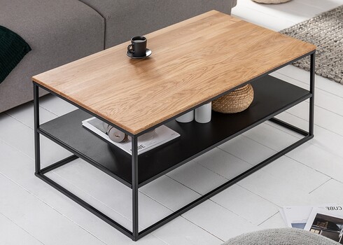 Diivanilaud APARTMENT tamm / must, 95x55xH40 cm