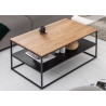 Diivanilaud APARTMENT tamm / must, 95x55xH40 cm