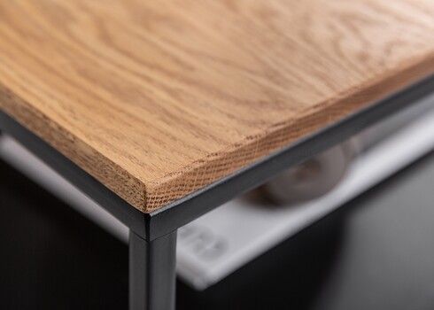 Diivanilaud APARTMENT tamm / must, 95x55xH40 cm