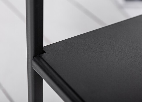 Diivanilaud APARTMENT tamm / must, 95x55xH40 cm