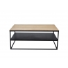 Diivanilaud APARTMENT tamm / must, 95x55xH40 cm