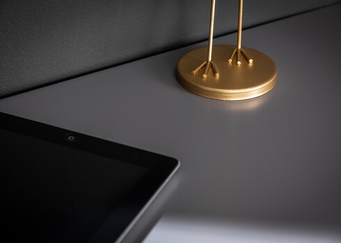 Kirjutuslaud VISION hall läige, 120x40xH75 cm