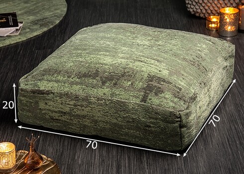 Põrandapadi MODERN ART roheline, 70x70xH20 cm