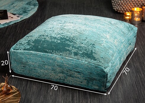 Põrandapadi MODERN ART türkiis, 70x70xH20 cm