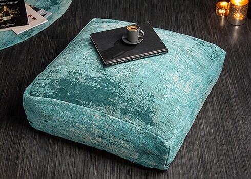 Põrandapadi MODERN ART türkiis, 70x70xH20 cm