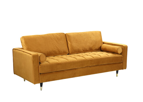 Diivan VELVET sinepikollane, 225x95xH90 cm