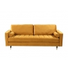 Diivan VELVET sinepikollane, 225x95xH90 cm