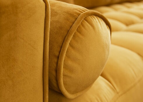 Diivan VELVET sinepikollane, 225x95xH90 cm