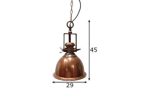 Rippvalgusti INDUSTRIAL vask, D29xH45 cm, E27