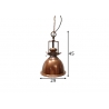 Rippvalgusti INDUSTRIAL vask, D29xH45 cm, E27