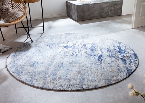 Vaip MODERN ART sinine / beež, D150 cm