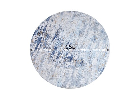 Vaip MODERN ART sinine / beež, D150 cm