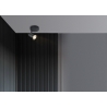 Kohtvalgusti CILINDRO must, D14xH9,5 cm, LED