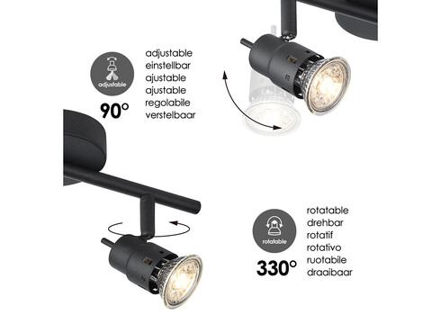Kohtvalgusti CILINDRO must, 32xH15,5 cm, LED