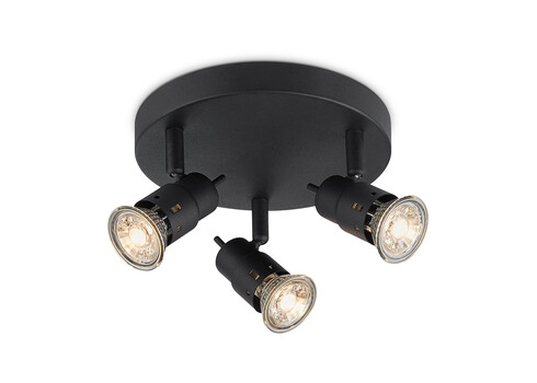 Kohtvalgusti CILINDRO must, D19xH14 cm, LED