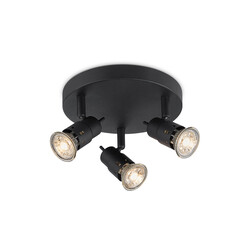 Kohtvalgusti CILINDRO must, D19xH14 cm, LED