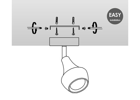 Kohtvalgusti VAYA must, D9xH16,5 cm, LED