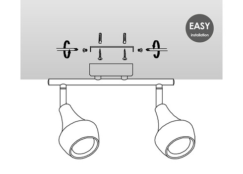 Kohtvalgusti VAYA hall, 26xH19 cm, LED