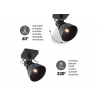 Kohtvalgusti FAMA must, 9,5x9,5xH21 cm, LED