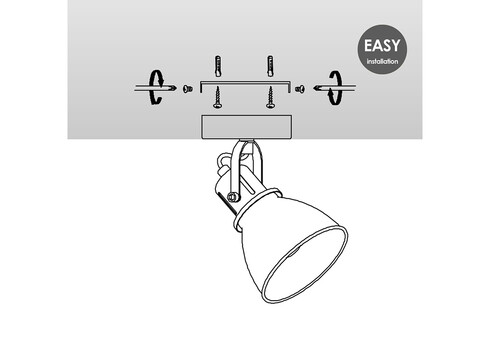 Kohtvalgusti FAMA must, 9,5x9,5xH21 cm, LED
