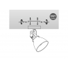Kohtvalgusti FAMA must, 9,5x9,5xH21 cm, LED