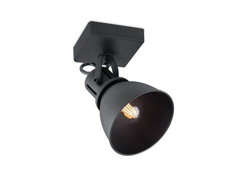 Kohtvalgusti FAMA must, 9,5x9,5xH21 cm, LED