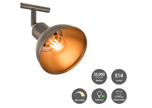 Kohtvalgusti DENVER antiikvask, 33xH24 cm, LED