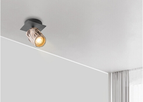 Kohtvalgusti WOOD puit / must, D10xH14,5 cm, LED