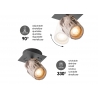 Kohtvalgusti WOOD puit / must, D10xH14,5 cm, LED