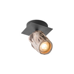 Kohtvalgusti WOOD puit / must, D10xH14,5 cm, LED