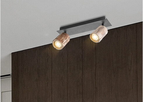 Kohtvalgusti WOOD puit / must, 33xH14,5 cm, LED