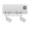 Kohtvalgusti WOOD puit / must, 33xH14,5 cm, LED