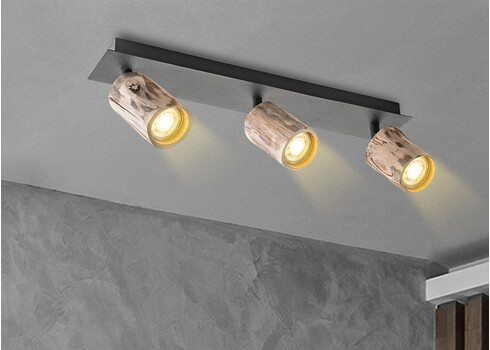 Kohtvalgusti WOOD puit / must, 45,5xH14,5 cm, LED